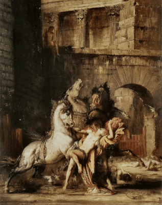 Diomedes Devoured by His Horses by Gustave Moreau